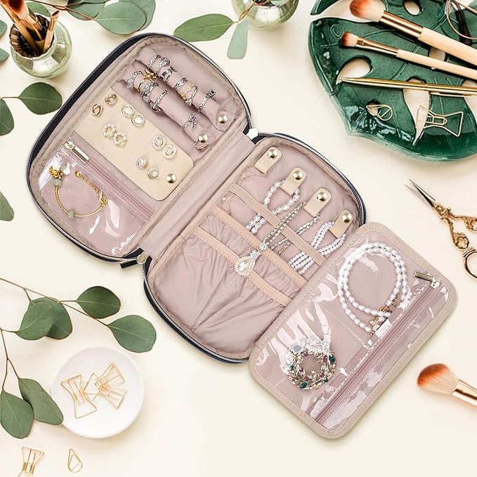 Jewelry Travel Case Organizer for Necklaces, Soft Sided - Image 7