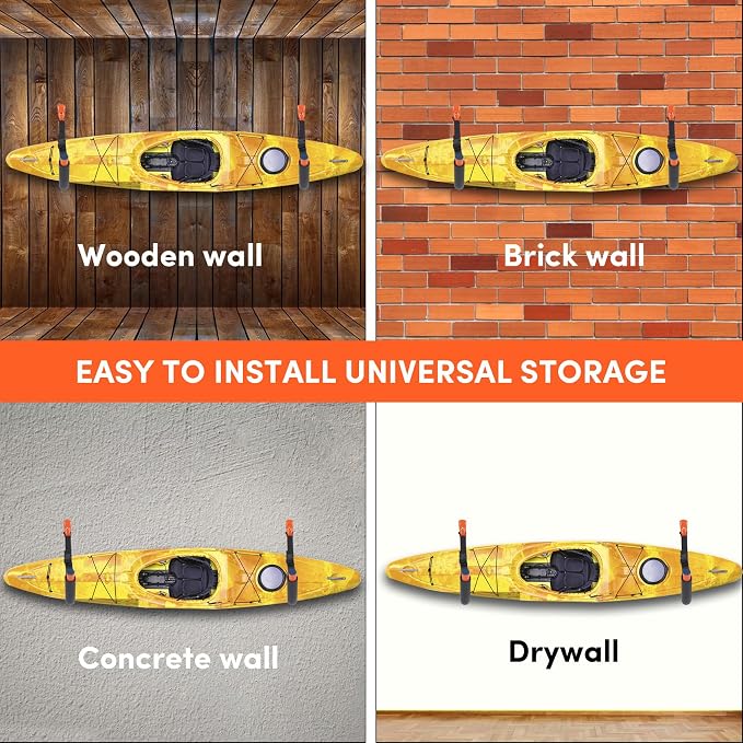 Kayak Storage Rack, Kayak Rack for Garage, Kayak Wall Mount Kayak Wall Rack - Image 6