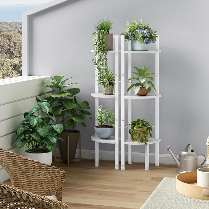Tajsoon Small Corner Shelf Stand 3 Tier 39.5" - Image 7