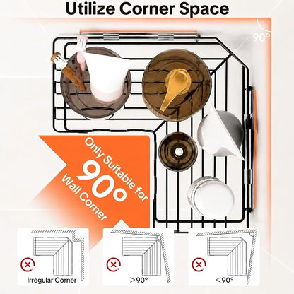 Corner Shower Caddy 3 Pack, Wall Mounted Adhesive Shower Caddy - Image 4
