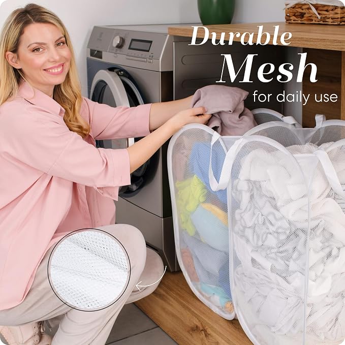 Handy Laundry Mesh Popup Hamper - Image 6