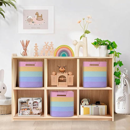 11 Inch Storage Cubes, 3 Pack Cube Storage Bins - Image 2