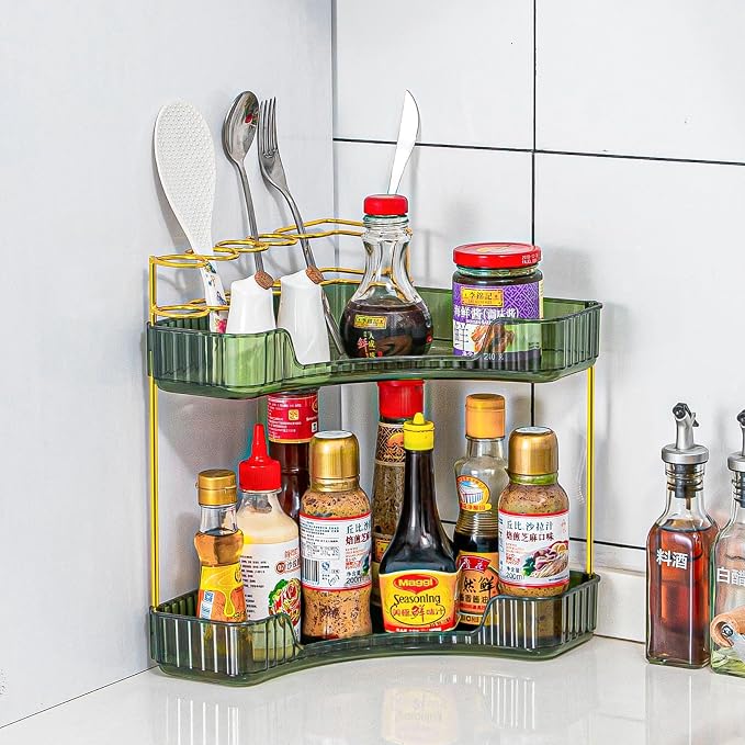 Upgraded 2-Tier Corner Bathroom Countertop Organizer – Spacious Storage - Image 6