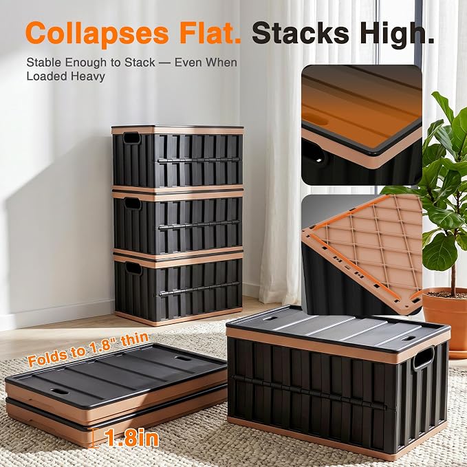Citylife 64L Collapsible Storage Bins - Image 5