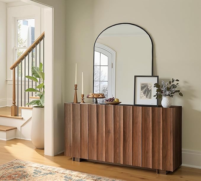 win2win 61.7" Fluted Sideboard Buffet Cabinet - Image 6