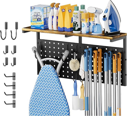 Ironing Board Hanger Wall Mount, Large Storage Iron and Ironing Board Holder by VINAEMO