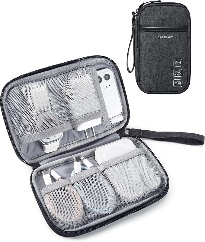 BAGSMART Cord Organizer Travel Cable Organizer Bag Tech Electronic Organizer by BAGSMART
