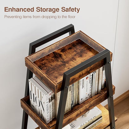VECELO Ladder Shelf, 4-Tier Bookshelf - Image 4