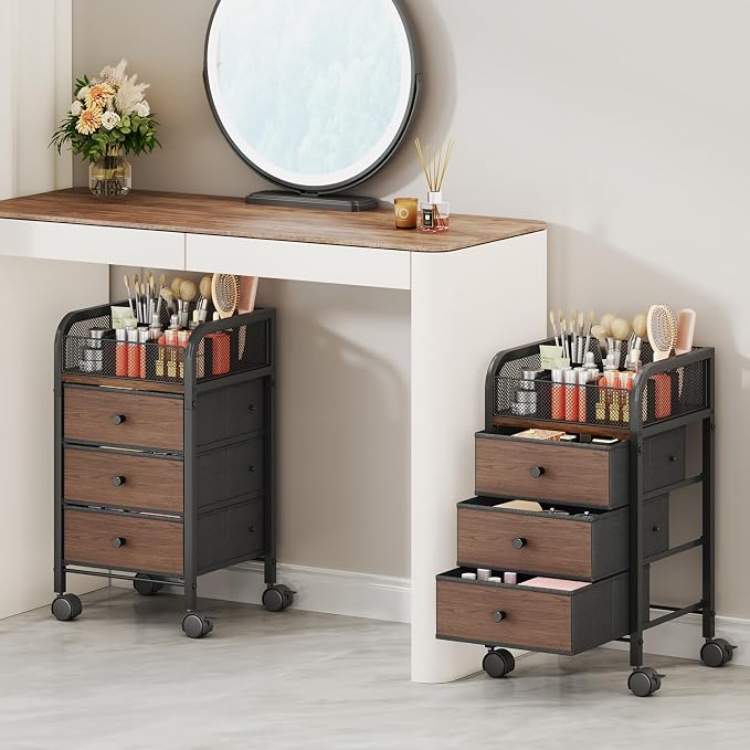 SWTYMIKI Rolling Makeup Organizer Cart by SwtyMiki-TidyHomeSweetLife