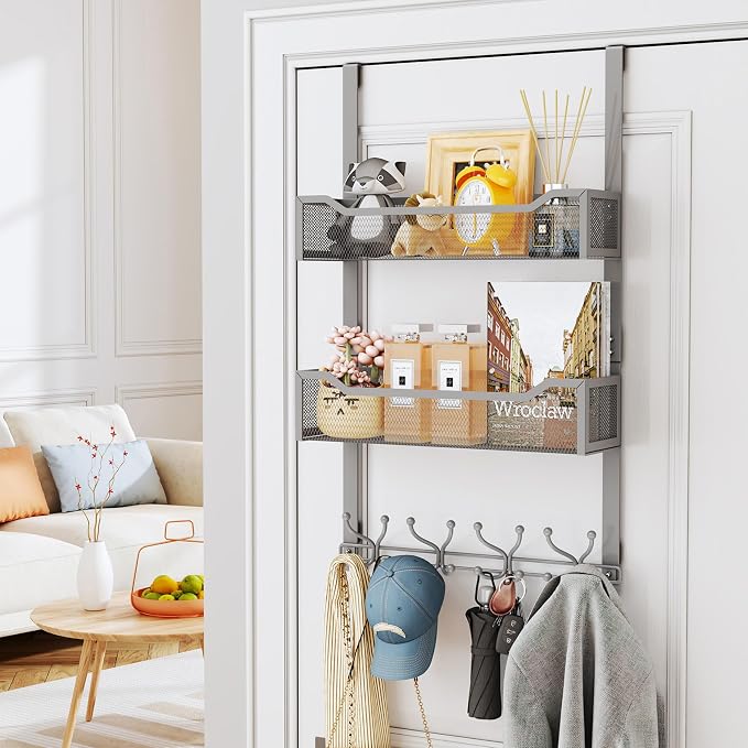 SWTYMIKI Over The Door Hooks Organizer - Image 2