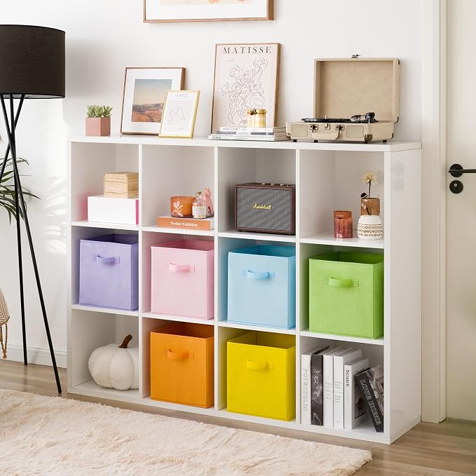 GRANNY SAYS 11x11 Storage Cube Organizers, Pastel Color, Sturdy Handles - Image 4