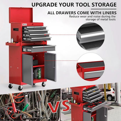 AIRAJ 7-Drawer Tool Chest with Wheels | 40'' H Rolling Tool Chest | Detachable - Image 4