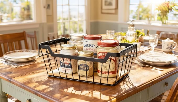 ShabbyDecor Metal Wire Basket - Image 5