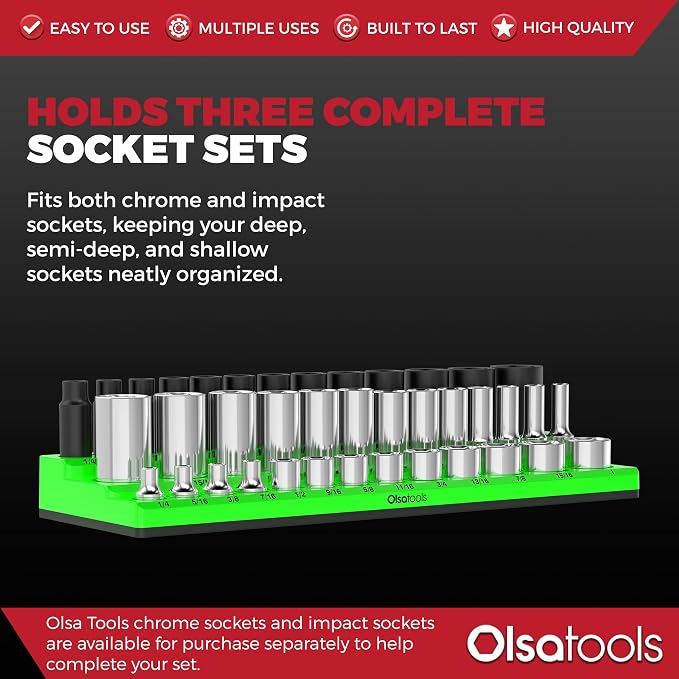 Olsa Tools Magnetic Socket Organizer - Image 3