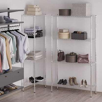 14" Deep x 42" Wide x 74" Height Wire Shelving Kit | 4-Tier | NSF Commercial - Image 5