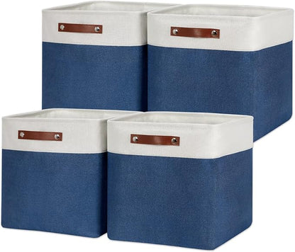 HNZIGE Cube Storage Baskets for Shelves, Fabric Storage Basket by HNZIGE