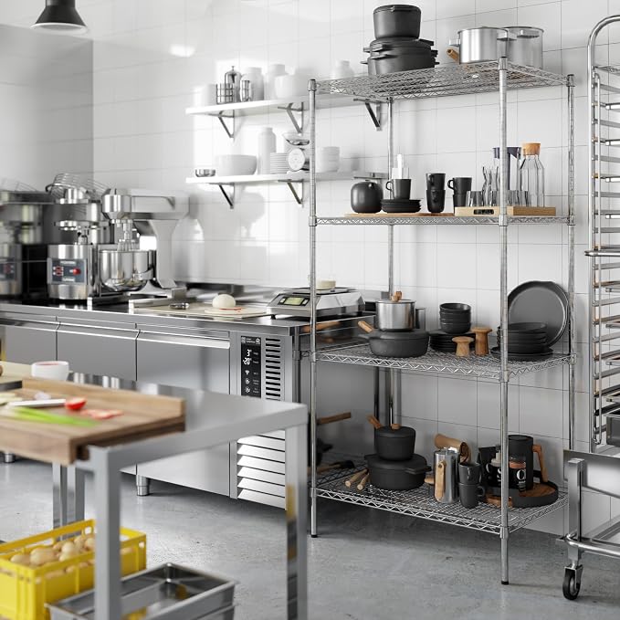 24" Deep x 36" Wide x 74" Height Wire Shelving Kit | 4-Tier | NSF Commercial - Image 6