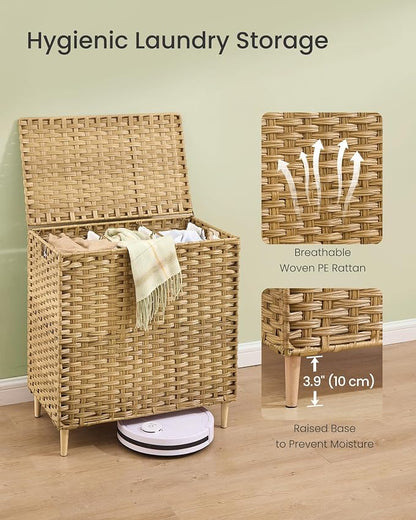 SONGMICS 3-Section Laundry Hamper - Image 5