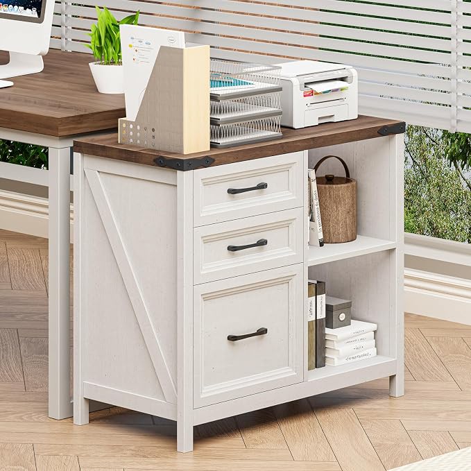 3 Drawers Farmhouse File Cabinet - Image 4