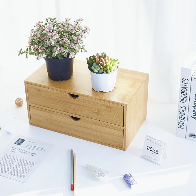 Charmewooden Bamboo Desk Organizer - Image 4