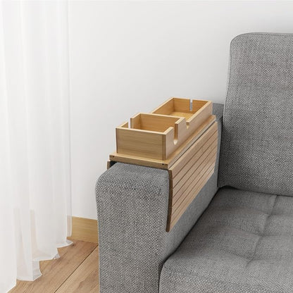 Bamboo Sofa Armrest Tray - Image 7