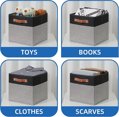 Temary 11 x 11 Cube Storage Bins Fabric Storage Cubes - Image 4