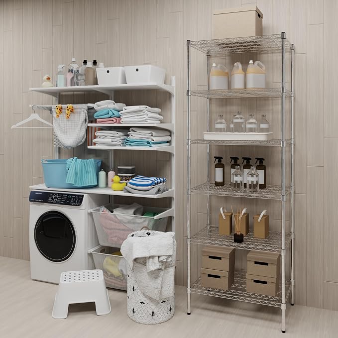 21" Deep x 30" Wide x 74" Height Wire Shelving Kit | 6-Tier | NSF Commercial - Image 2