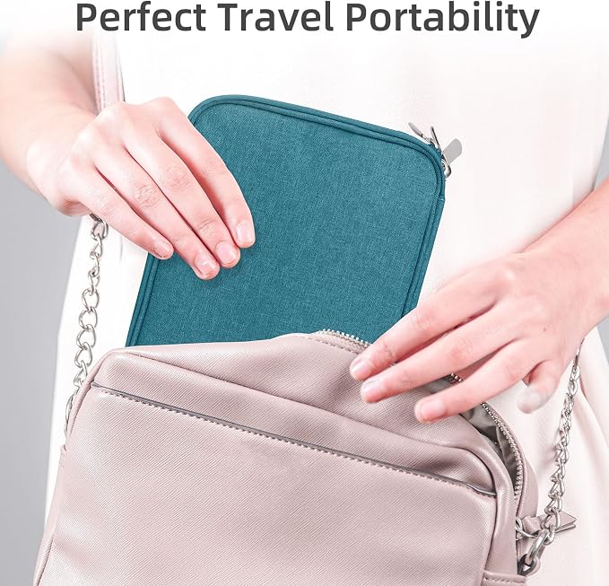 Electronics Organizer, Travel Cable Organizer Bag, Water Resistant Double - Image 6