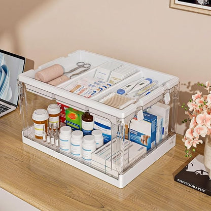 24QT 2Packs Clear Craft Organizers and Storage - Image 8