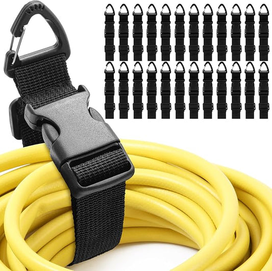 24 Pack 17 Inch Adjustable Extension Cord Holder Organizer by Wowangce