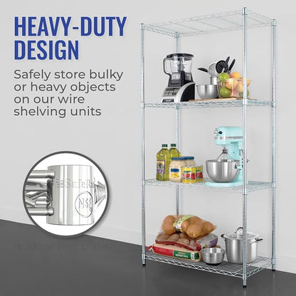 SafeRacks - NSF Certified Storage Shelves, Heavy Duty Steel Wire Unit - Image 5