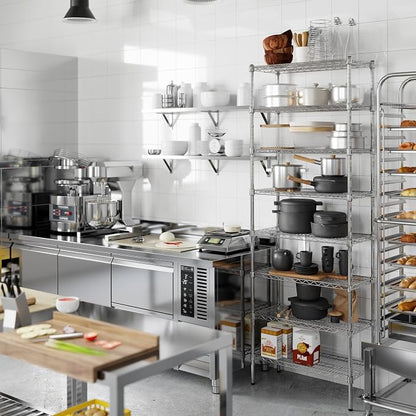 14" Deep x 30" Wide x 86" Height Wire Shelving Kit | 8-Tier | NSF Commercial - Image 4