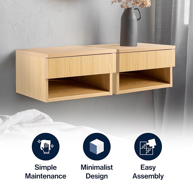 JONATHAN Y NST2002C Ettore 15.71" Mid-Century Modern Floating Wall Mounted - Image 6