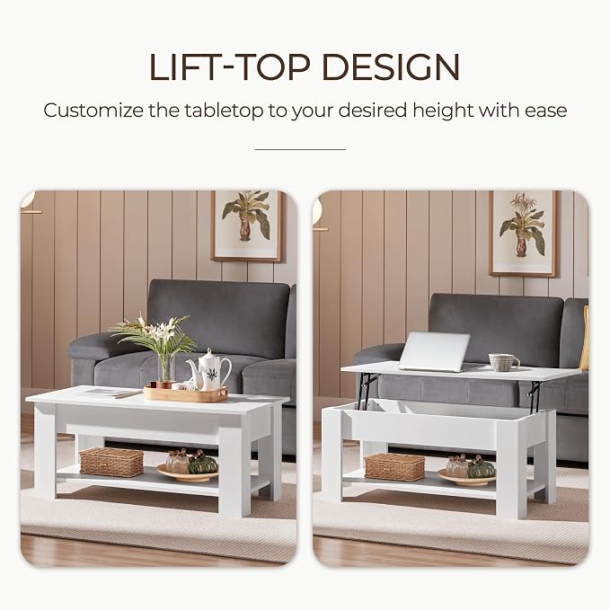 Yaheetech Lift Top Coffee Table - Image 4