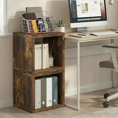 Furinno Cubicle Book Shelf, Cube Storage Organizer Bookcase - Image 2