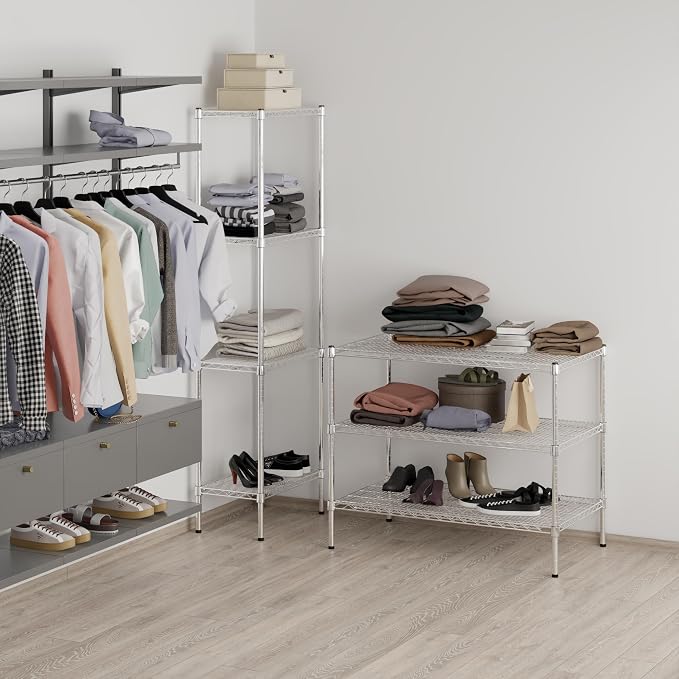 24" Deep x 42" Wide x 34" Height Wire Shelving Kit | 3-Tier | NSF Commercial - Image 7