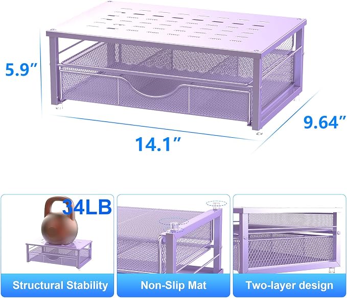 gianotter Computer Monitor Stand Riser, office organizer - Image 5