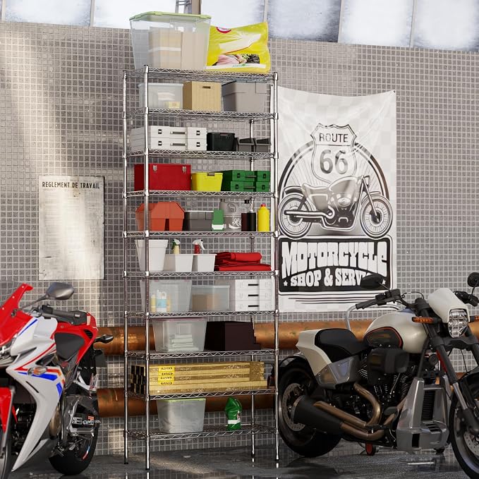 14" Deep x 36" Wide x 96" Height Wire Shelving Kit | 10-Tier | NSF Commercial - Image 2