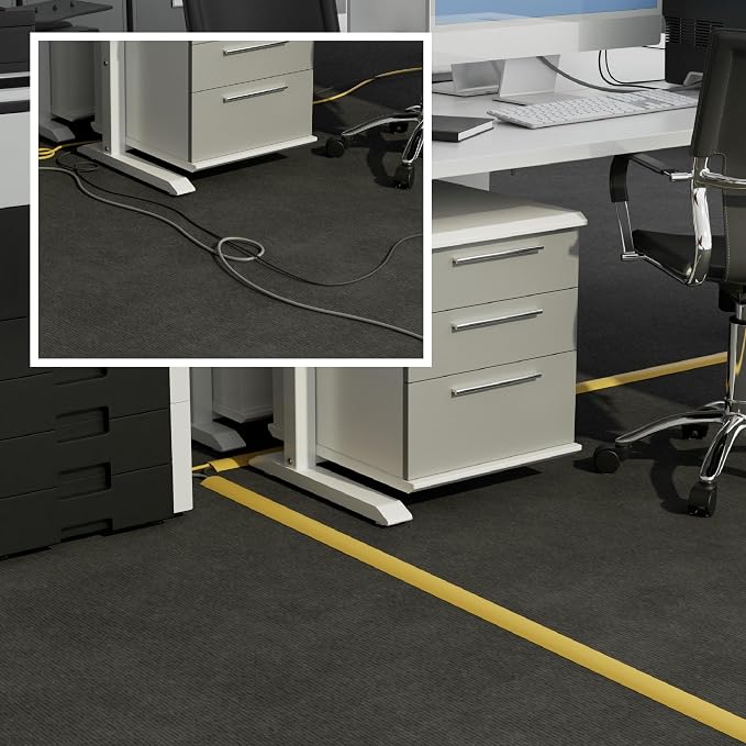 D-Line 6ft Floor Cord Cover, Floor Cable Protector, Extension Cord Cover - Image 4