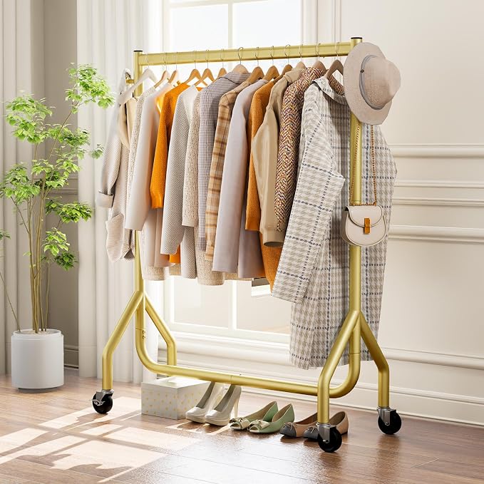 Clothes Clothing Rack, Rolling Heavy Duty Clothes Rack Load 420 LBS - Image 6