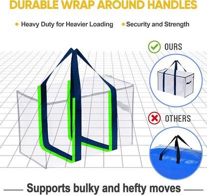 VENO 10 Pack Moving Bags and Large Christmas Storage Bins - Image 5
