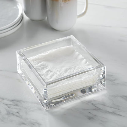 Huang Acrylic Clear Square Paper Napkin Holder | - Image 2