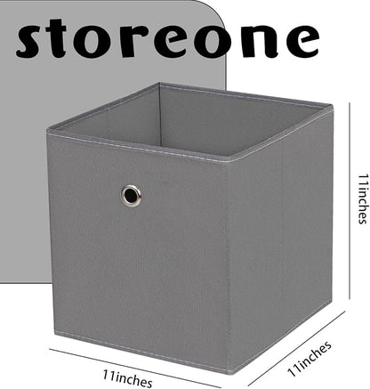Fabric Cubes Storage Containers, 11 Inch Cloth Storage Cube Foldable Storage - Image 2