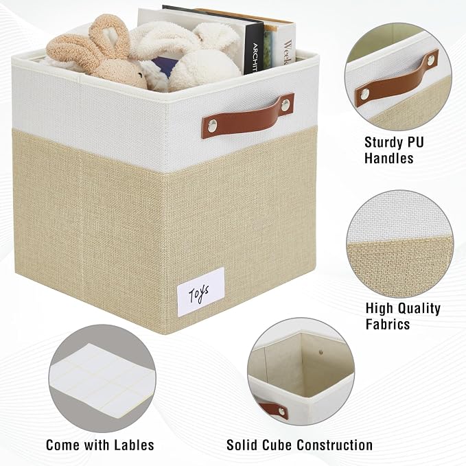 Collapsible Fabric Storage Cube Bins - Image 3
