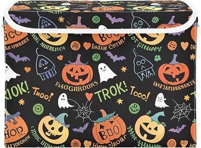 Halloween Ghost Pumpkin Ghosts Storage Bins by LLCxigua