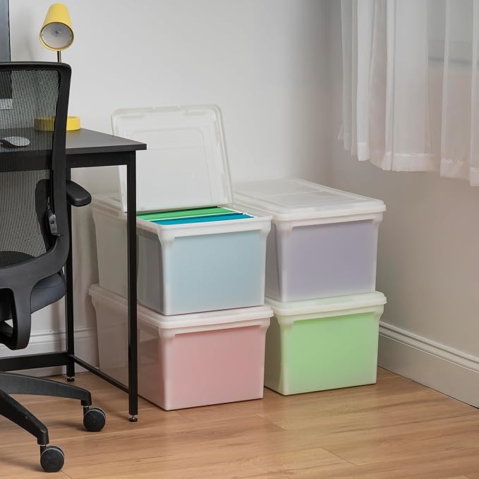IRIS USA 4-Pack Snap File Box - Image 6