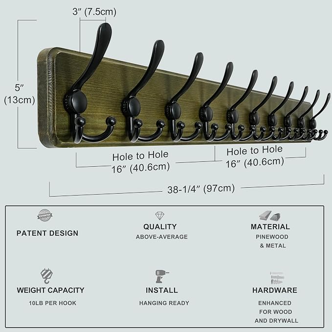 Dseap Coat Rack Wall - Image 5
