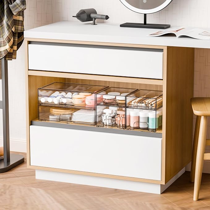 Clear Stackable Storage Drawers - Image 7