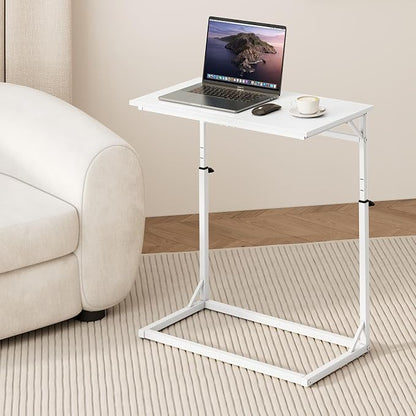 Vagusicc C Shaped End Table, Tall Side Table - Image 2