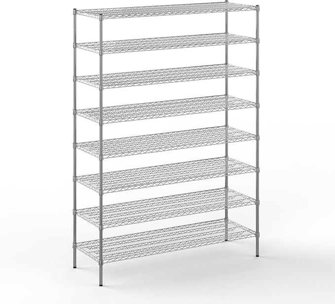 21" Deep x 60" Wide x 86" Height Wire Shelving Kit | 8-Tier | NSF Commercial by Regal+Altair